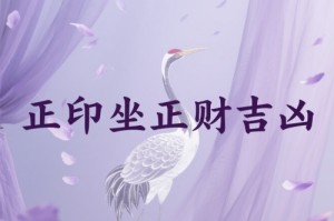 正印坐正财是什么意思