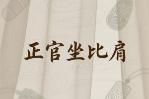 正官坐比肩分析