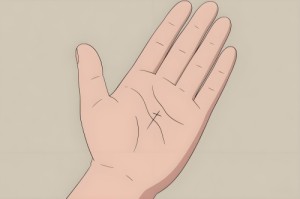 智慧线和生命线中间有个十字纹代表什么