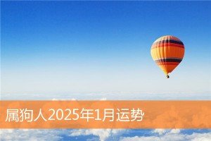属狗人2025年1月运势详解