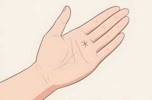 十字纹在感情线上方代表什么