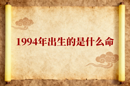 1994年出生的是什么命 1994年出生的是什么命