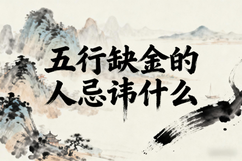 五行缺金的人忌讳什么 五行缺金的人忌讳什么